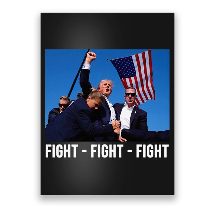 Fight Fight Fight Donald Trump Rally You Missed Proud American Usa Election Poster