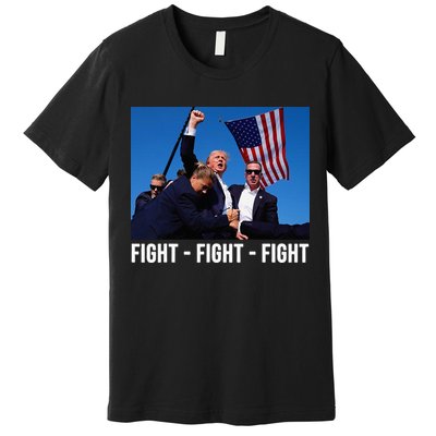 Fight Fight Fight Donald Trump Rally You Missed Proud American Usa Election Premium T-Shirt