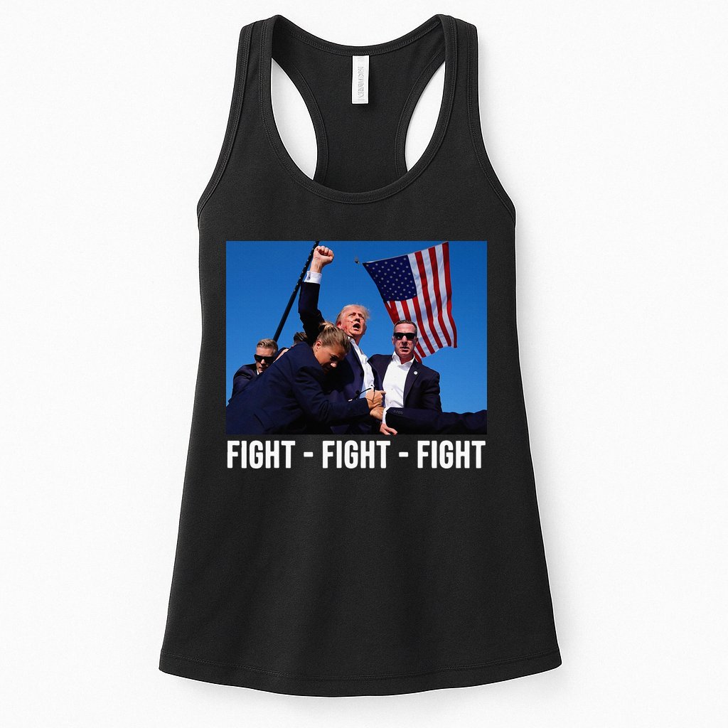 Fight Fight Fight Donald Trump Rally You Missed Proud American Usa Election Womens Tank Top