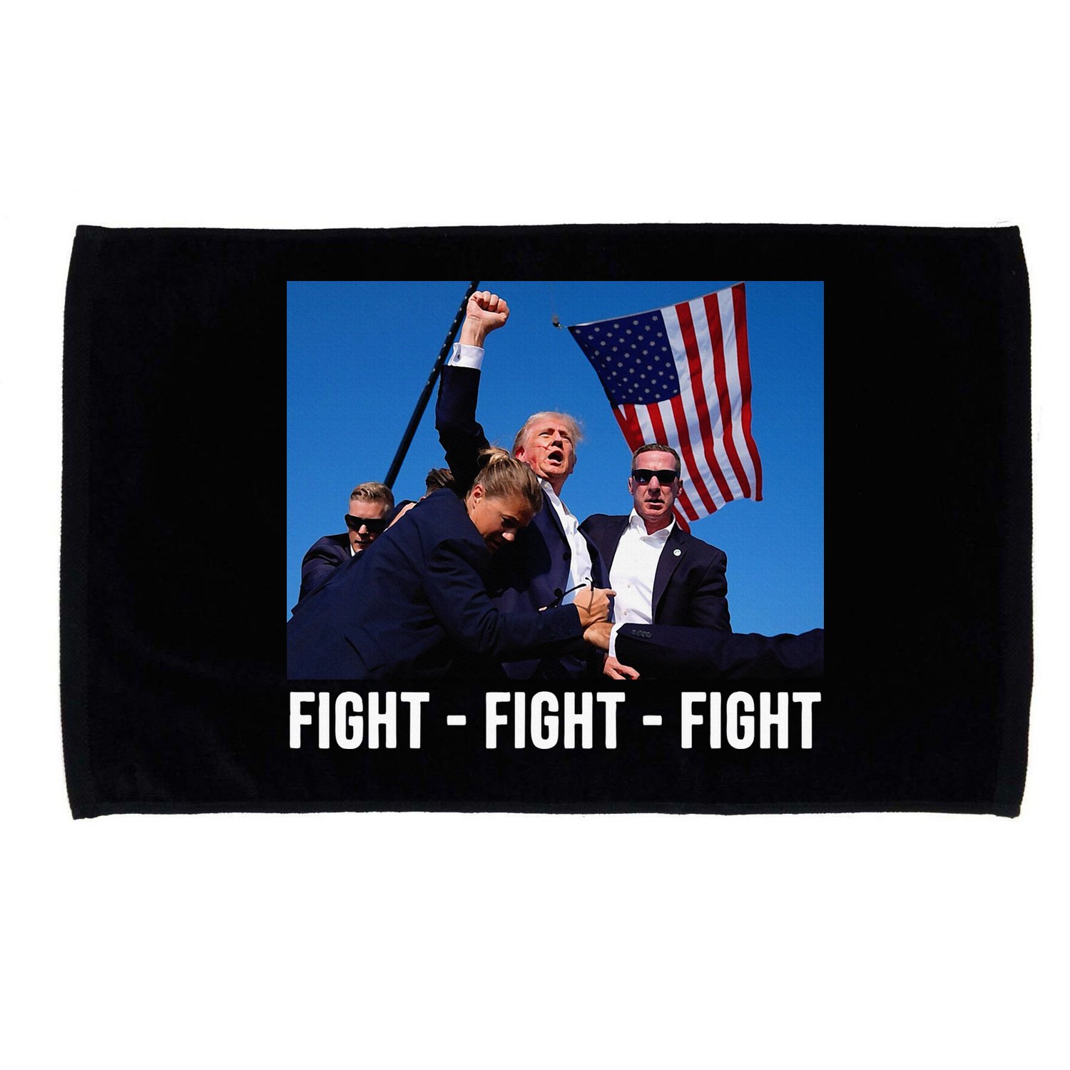 Fight Fight Fight Donald Trump Rally You Missed Proud American Usa Election Microfiber Hand Towel