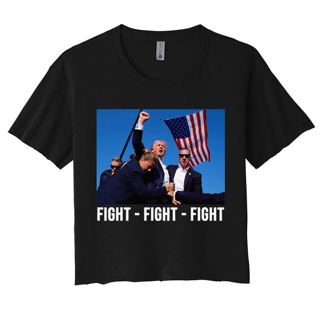 Fight Fight Fight Donald Trump Rally You Missed Proud American Usa Election Crop Top