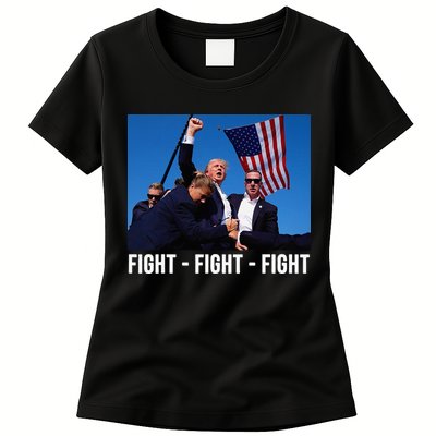 Fight Fight Fight Donald Trump Rally You Missed Proud American Usa Election Womens T-Shirt