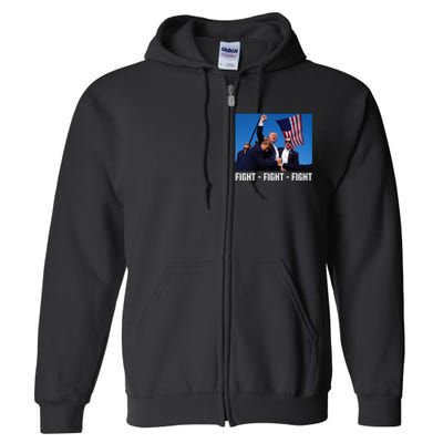 Fight Fight Fight Donald Trump Rally You Missed Proud American Usa Election Full Zip Hoodie