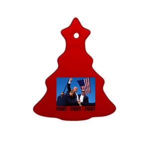 Fight Fight Fight Donald Trump Rally You Missed Proud American Usa Election Ceramic Tree Ornament