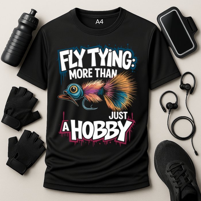 Fly Fish Fisher Quote For Fly Casting And Fly Tying Great Gift Cooling Performance Crew T-Shirt