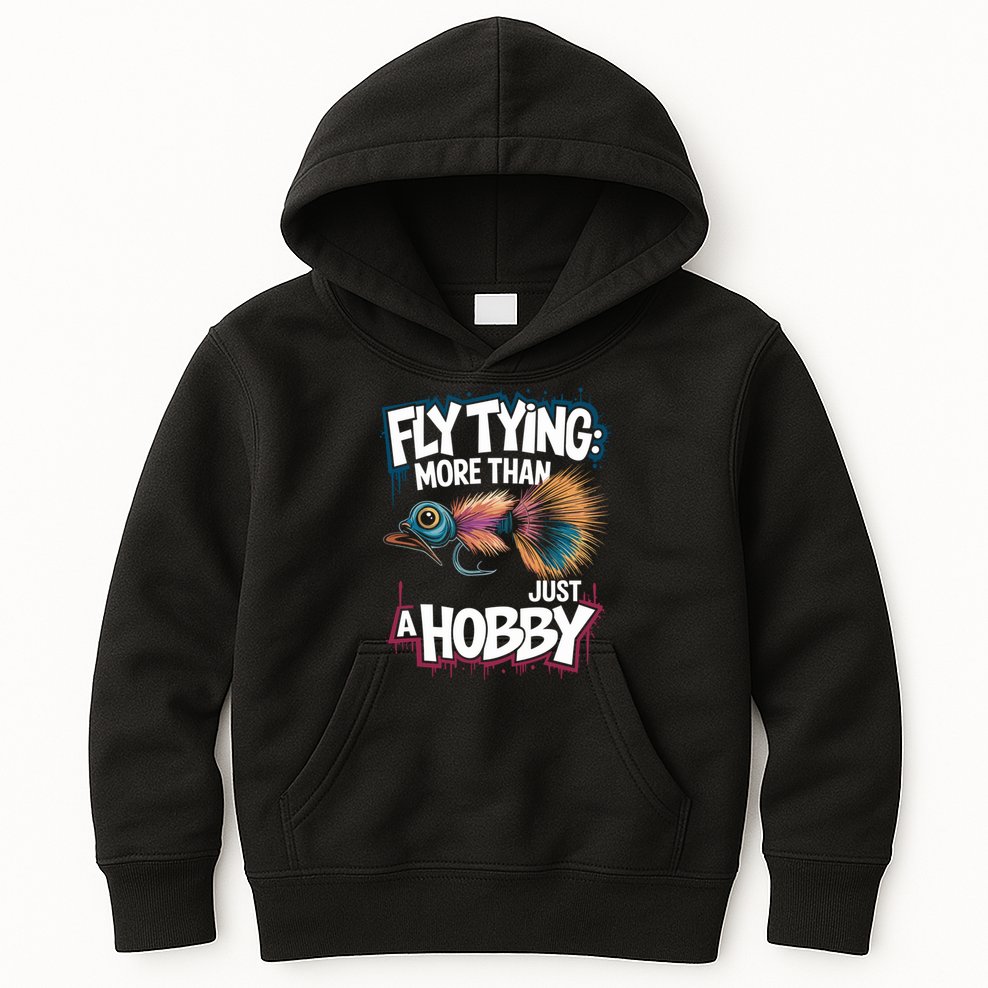 Fly Fish Fisher Quote For Fly Casting And Fly Tying Great Gift Kids Hoodie
