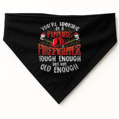 Future Firefighter Funny USA-Made Doggie Bandana