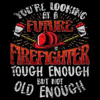 Future Firefighter Funny Backpack