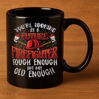 Future Firefighter Funny 11oz C Handle Ceramic Mug