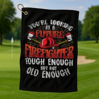 Future Firefighter Funny Golf Towel