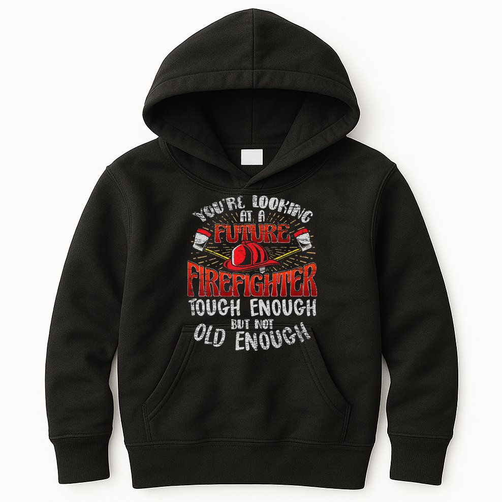 Future Firefighter Funny Kids Hoodie