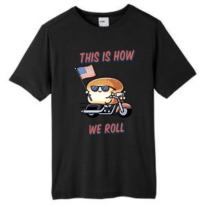 Funny Farmer Food Pun Dinner Bread Roll Motorcycle Dad Joke Gift Tall Fusion ChromaSoft Performance T-Shirt