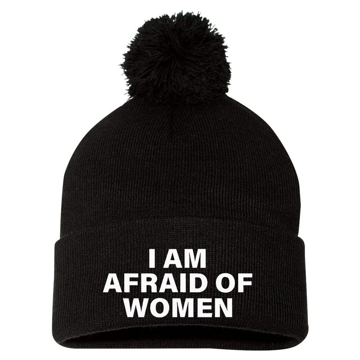 Fearless Females Pom Pom 12in Knit Beanie
