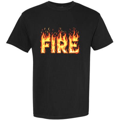 Fire Flame Fire And Ice Costume Garment-Dyed Heavyweight T-Shirt