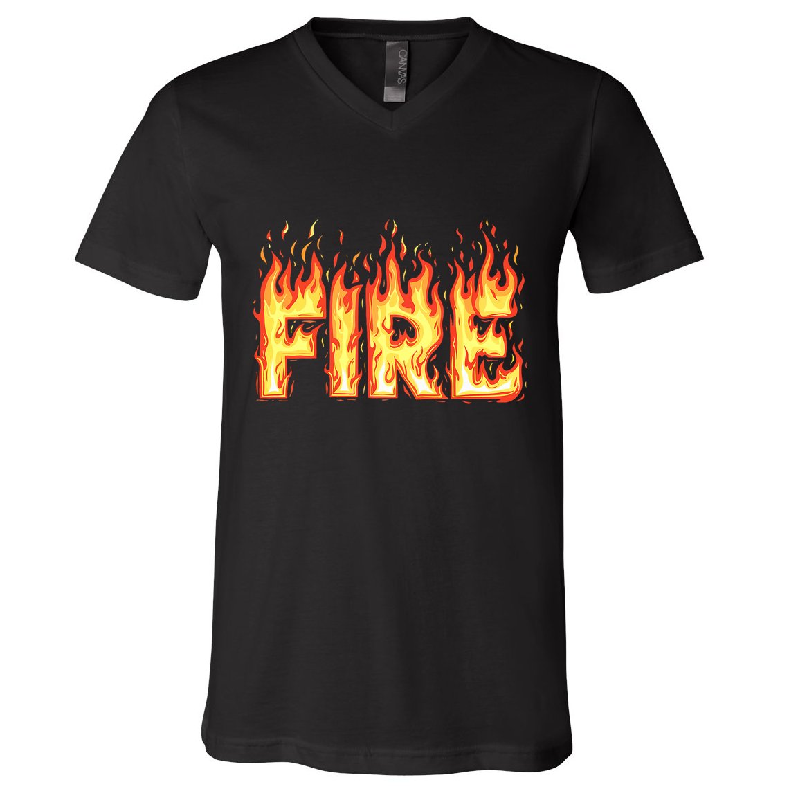 Fire Flame Fire And Ice Costume V-Neck T-Shirt