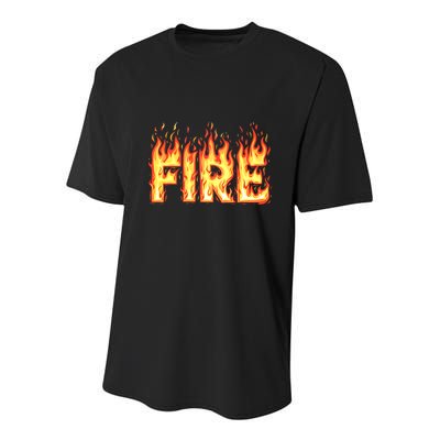 Fire Flame Fire And Ice Costume Youth Performance Sprint T-Shirt