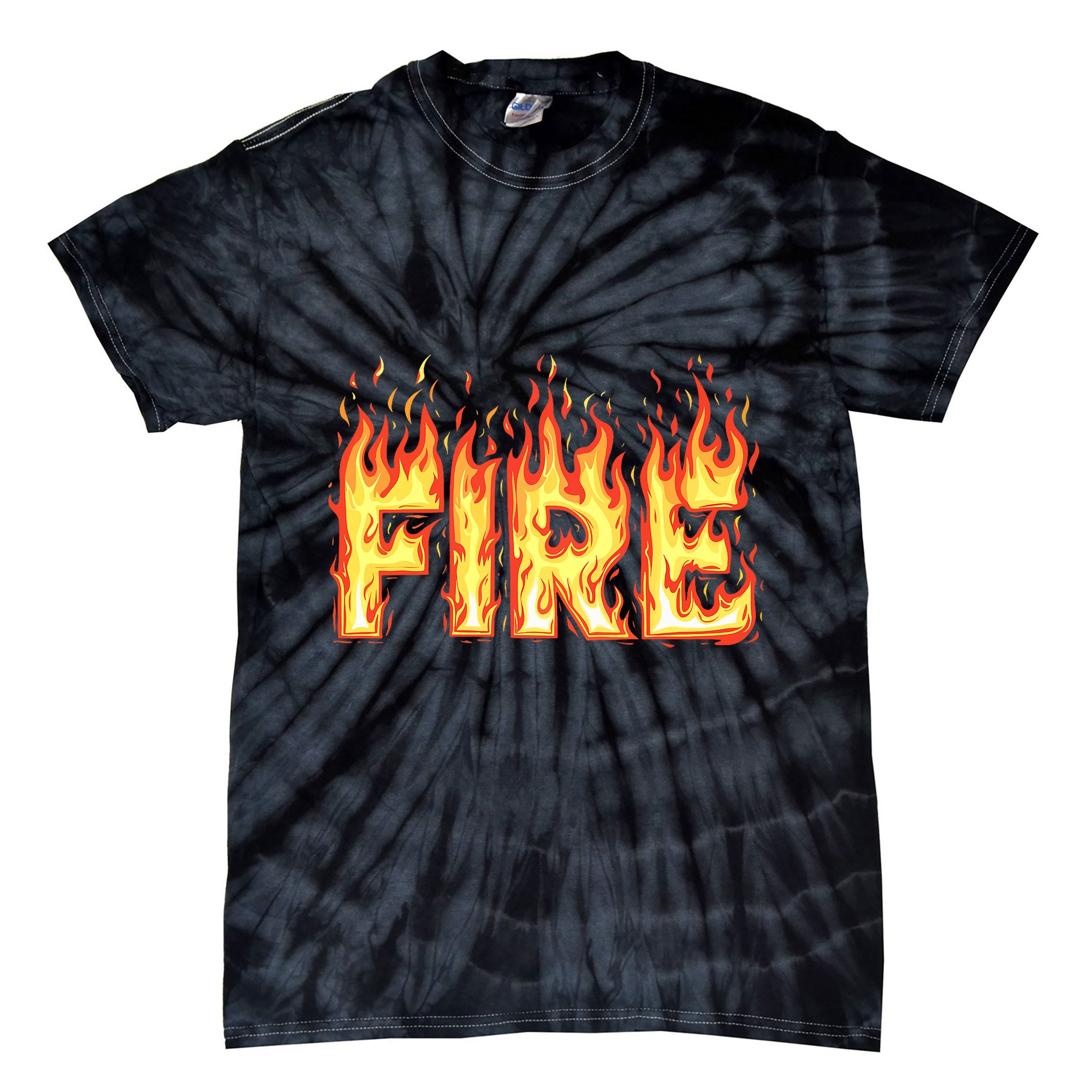 Fire Flame Fire And Ice Costume Tie-Dye T-Shirt