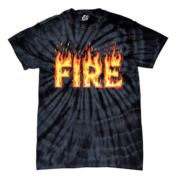 Fire Flame Fire And Ice Costume Tie-Dye T-Shirt