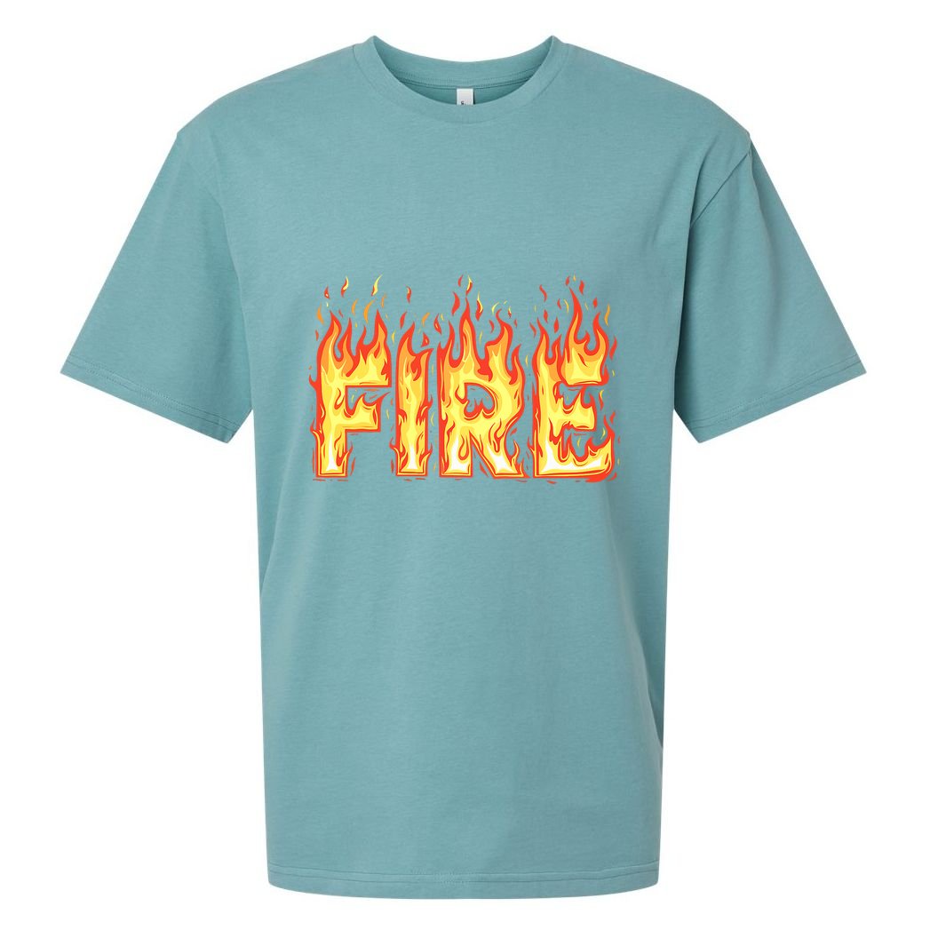 Fire Flame Fire And Ice Costume Sueded Cloud Jersey T-Shirt