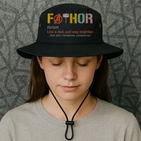 Fathor Funny Father Definition Funny Fathers Day Bucket Hat