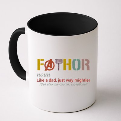 Fathor Funny Father Definition Funny Fathers Day Mug