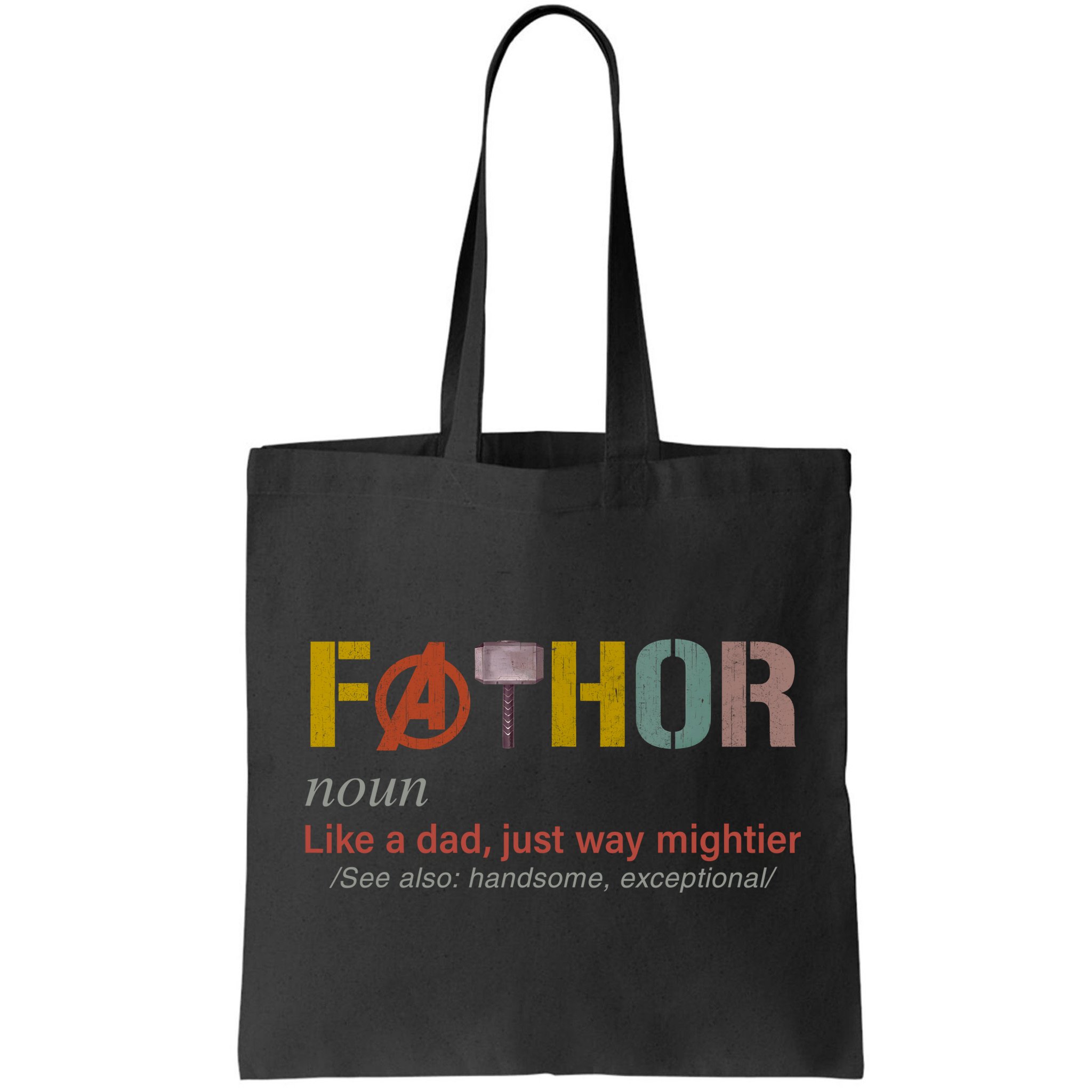 Fathor Funny Father Definition Funny Fathers Day Bag