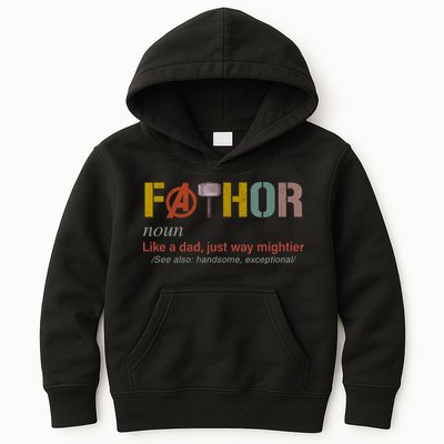 Fathor Funny Father Definition Funny Fathers Day Kids Hoodie