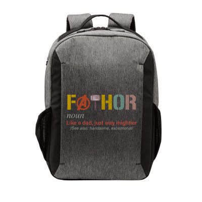 Fathor Funny Father Definition Funny Fathers Day Vector Backpack