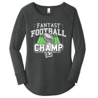 Funny Fantasy Football Champ Tee Fantasy Football Winner Women's Perfect Tri Tunic Long Sleeve Shirt