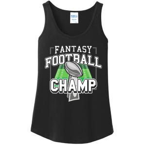 Funny Fantasy Football Champ Tee Fantasy Football Winner Ladies Essential Tank