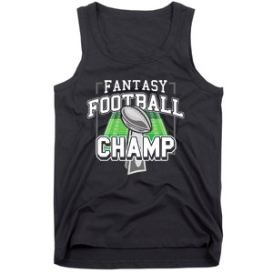 Funny Fantasy Football Champ Tee Fantasy Football Winner Tank Top