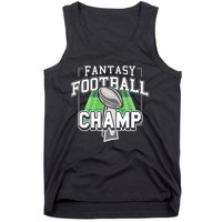 Funny Fantasy Football Champ Tee Fantasy Football Winner Tank Top