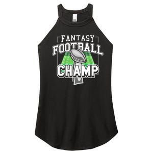 Funny Fantasy Football Champ Tee Fantasy Football Winner Women's Perfect Tri Rocker Tank