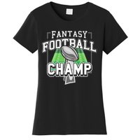 Funny Fantasy Football Champ Tee Fantasy Football Winner Women's T-Shirt