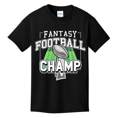 Funny Fantasy Football Champ Tee Fantasy Football Winner Kids T-Shirt
