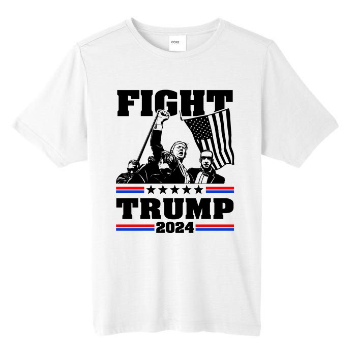 Fight Fight Fight Trump 2024 Tall Fusion ChromaSoft Performance T-Shirt