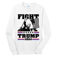 Fight Fight Fight Trump 2024 Tall Long Sleeve T-Shirt