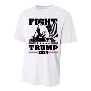 Fight Fight Fight Trump 2024 Performance Sprint T-Shirt