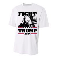 Fight Fight Fight Trump 2024 Performance Sprint T-Shirt