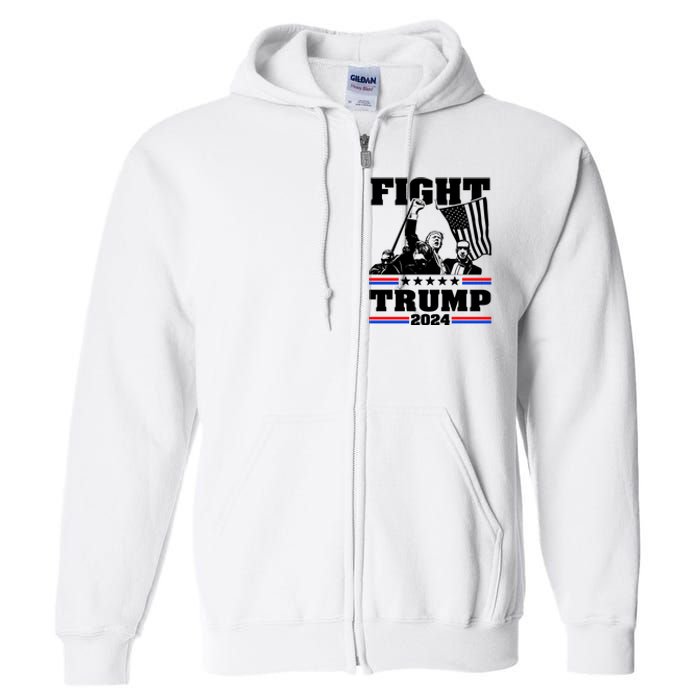 Fight Fight Fight Trump 2024 Full Zip Hoodie