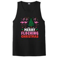 Festive Flamingo Flock Hilarious Christmas Celebration PosiCharge Competitor Tank