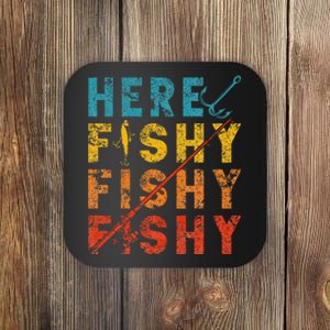 Fisher Fish Fishermen Bait Fishing Rod Coaster