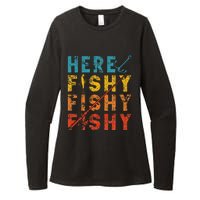 Fisher Fish Fishermen Bait Fishing Rod Womens CVC Long Sleeve Shirt