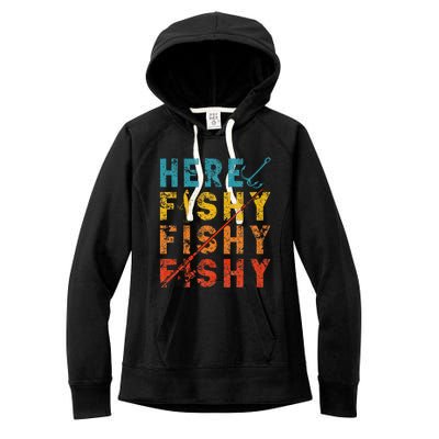 Fisher Fish Fishermen Bait Fishing Rod Women's Fleece Hoodie