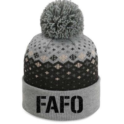 Fafo F.A.F.O. The Baniff Cuffed Pom Beanie