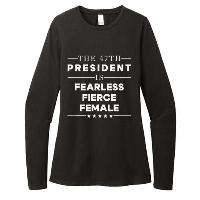 Fearless Fierce Female 47th Usa President Vote Kamala Womens CVC Long Sleeve Shirt