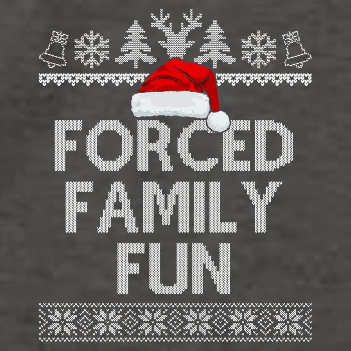 Forced Family Fun Christmas Holiday Vector Backpack