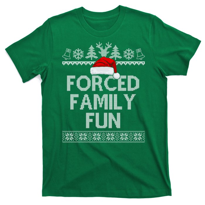 Forced Family Fun Christmas Holiday T-Shirt