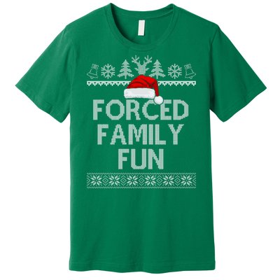 Forced Family Fun Christmas Holiday Premium T-Shirt