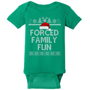 Forced Family Fun Christmas Holiday Baby Bodysuit